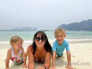 пляж Лонг бич Пхи Пхи с детьми