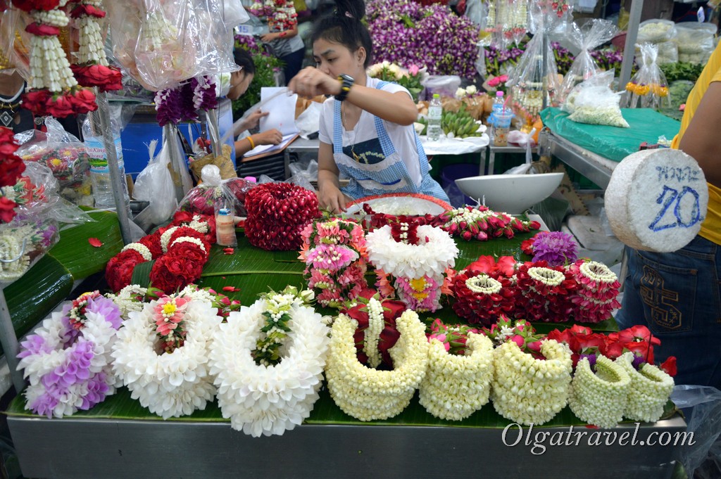 рынок цветов в Бангкоке