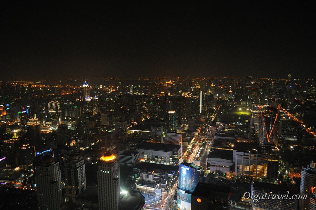 Вид на Бангкок ночью
